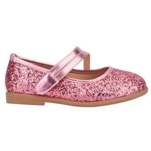 Olivia Miller Girl Pink Glitter Mary Jane Flats Toddler 7